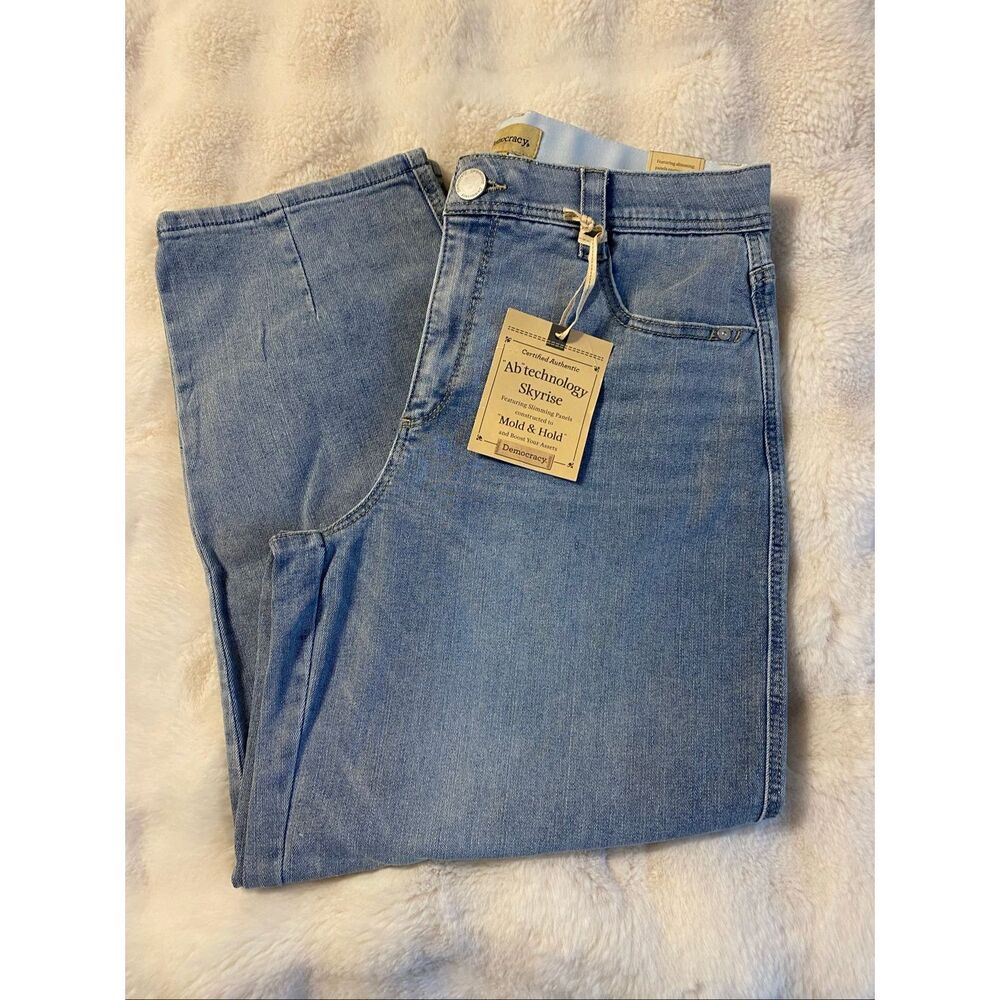 Democracy Ab Technology Skyrise Mold & Hold Jeans W/ Booty Lift Sz 10 NWT - Picture 11 of 14